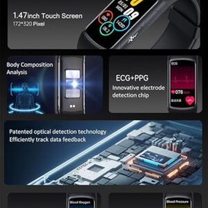 StyleOxx V1Pro Sports Smart Watch Wristband 130+Sport Modes,Heart Rate Monitor, Step Calorie Counter,All Activity & Fitness Tracker 1.47 Inch Touch Screen Health Smart Band