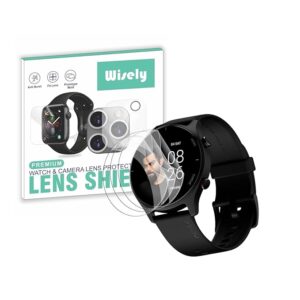 Wisely |3pcs| Screen Guard Protector For NoiseFit Twist Smartwatch |1.38"| Bubble Free, Easy installation kit, HD Clear, Full Cover